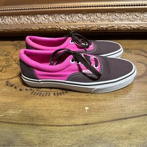 Vans Off the Wall pink canvas trainers Skater Board shoes sneakers Men US 7